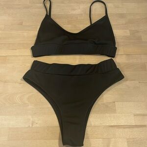 Pebbles & Palms High-Waisted Bikini